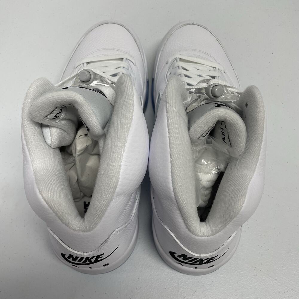 Air Jordan 5 Retro White Metallic 2026 HQ7978 103 Size 13 All White Party Shoe - Picture 3 of 7